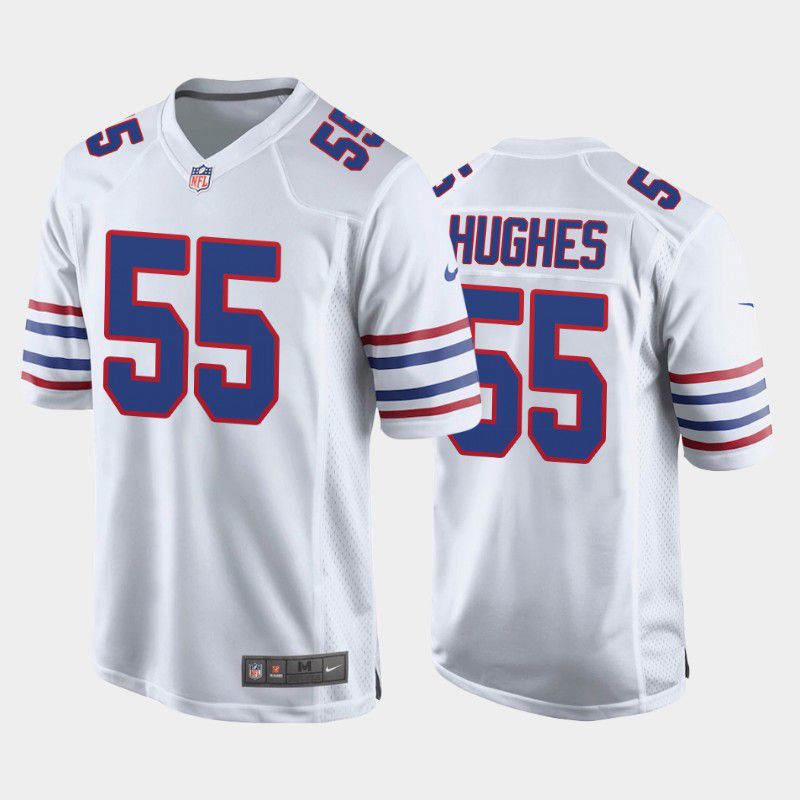 Men Buffalo Bills 55 Jerry Hughes Nike White Alternate Game Player NFL Jersey